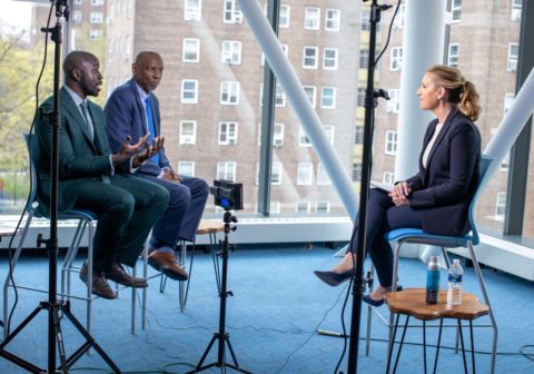 Kwame Owusu-Kesse and Geoffrey Canada talk to Poppy Harlow