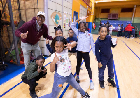Peacemakers scholars and staff at Peacemakers Adventure Day at The Armory