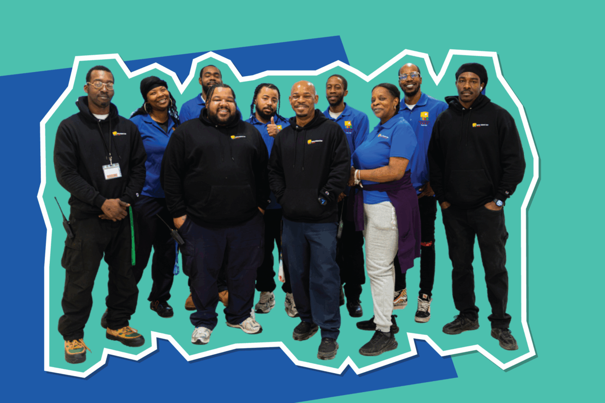 Animated group image of facilities team