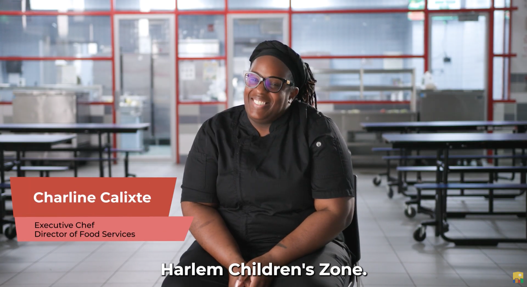 chef seated in the kitchen for an interview